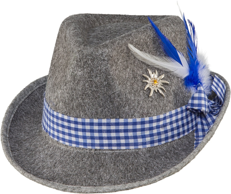 Trachtenhut Antonia grau-blau - 1