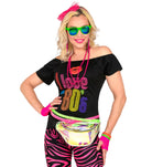 80er Jahre Zubehörset Neon Pink - 3