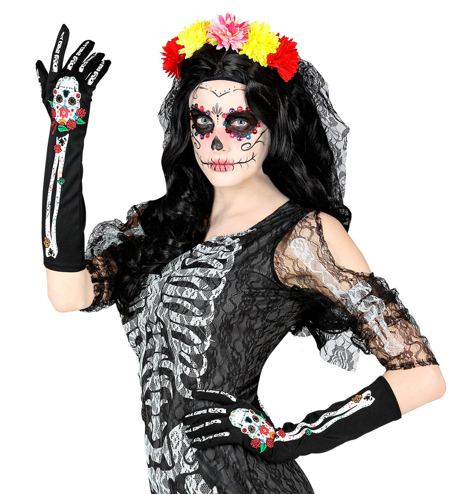 Day of the Dead Handschuhe für Damen - 2
