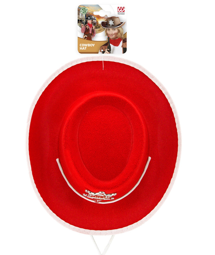 Roter Sheriff Cowboy Hut für Kinder - 2