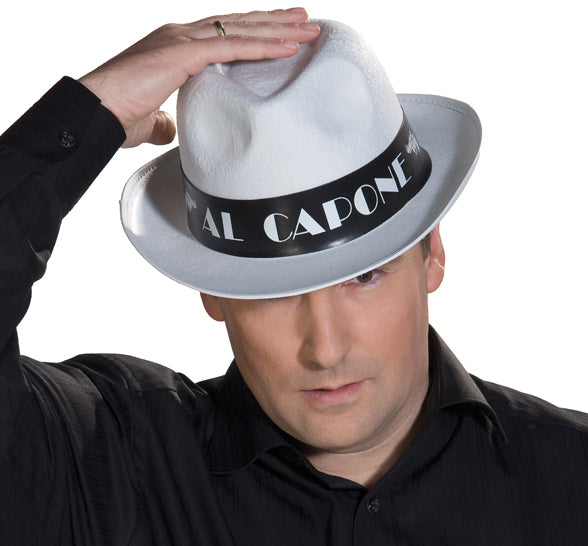 Al Capone Gangster Hut weiss - 1