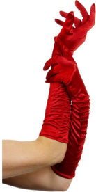 Verführerische rote Handschuhe 46cm - 1