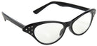 50er Jahre Glitzer Brille schwarz - 1