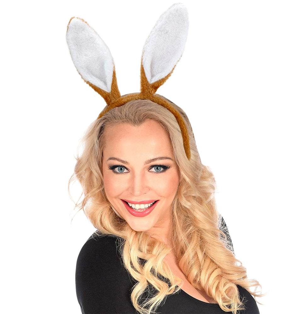 Funny Bunny Plüsch Hasenohren braun - 1