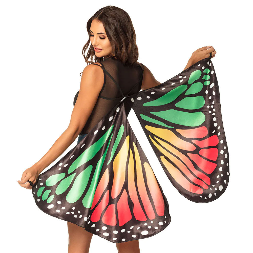 Schmetterlingsflügel für Damen bunt - 2