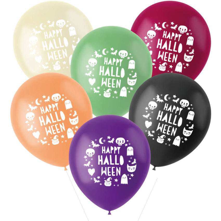 6 Trick or Treat Ballons 33cm 1