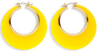 60er Disco Ohrringe gelb-gold - 2