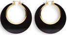 60er Disco Ohrringe schwarz-gold - 2