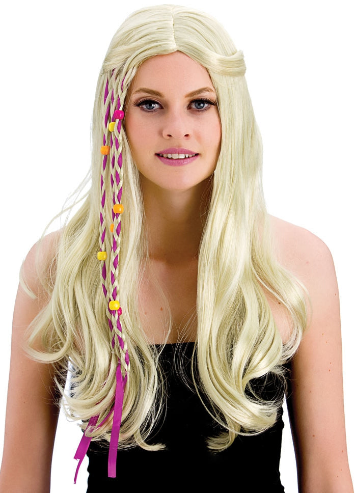 60er Groovy Hippie Girl Perücke - 1
