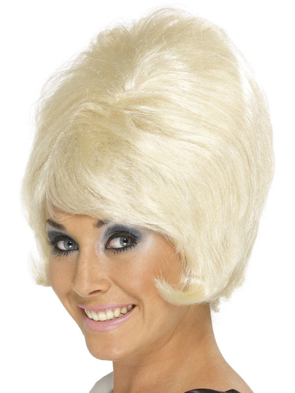 60er Jahre Beehive Perücke blond - 1