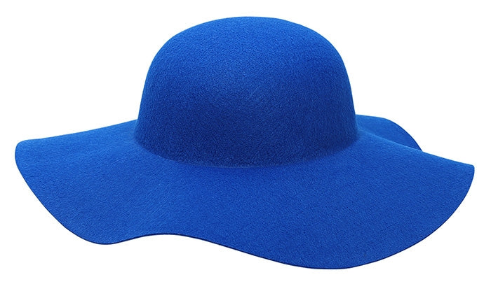 70er Jahre Schlapphut blau für Damen - 2