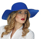 70er Jahre Schlapphut blau für Damen - 1