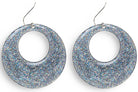 70er Night Fever Ohrringe silber - 2