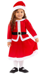 Mini Miss Santa Weihnachtskostüm für Mädchen - 1