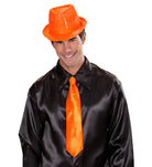 Glänzende Krawatte neon-orange - 2
