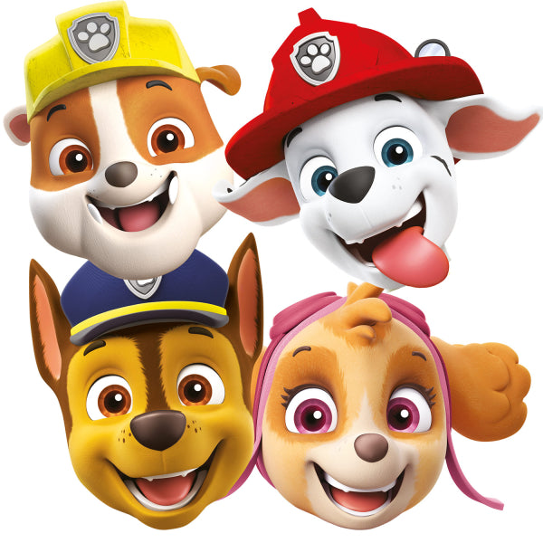 8 Paw Patrol Fellhelden Masken 1