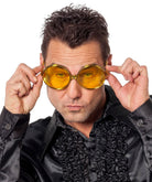 70er Boy Brille in gelb - 1
