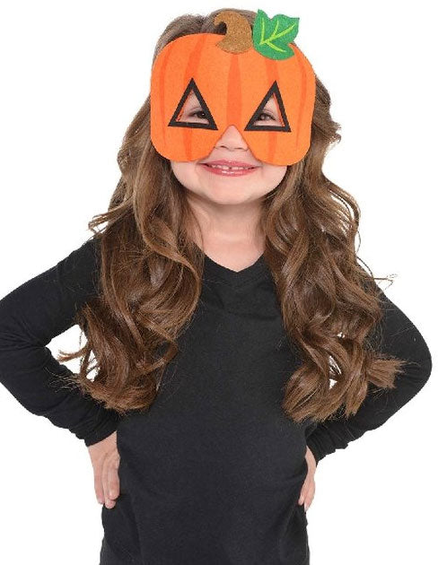 Kürbis Maske für Kinder aus Filz - 1