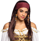Piraten Perücke mit Bandana für Damen - 1