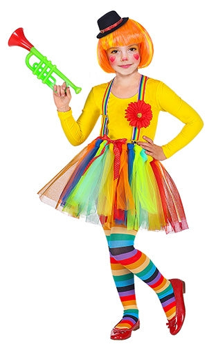 Quirliges Clowns Mädchen Kostüm - 1