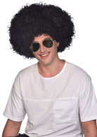 Coole Afro Perücke in Schwarz - 1