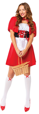 Elegantes Rotkäppchen Kostüm für Damen - 2