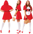 Elegantes Rotkäppchen Kostüm für Damen - 6