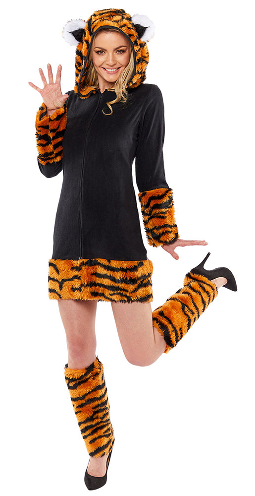 Sexy Tiger Lady Damen Kostüm - 1
