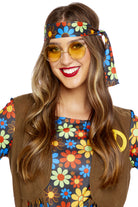Hippie Lennon Brille in Gelb - 1