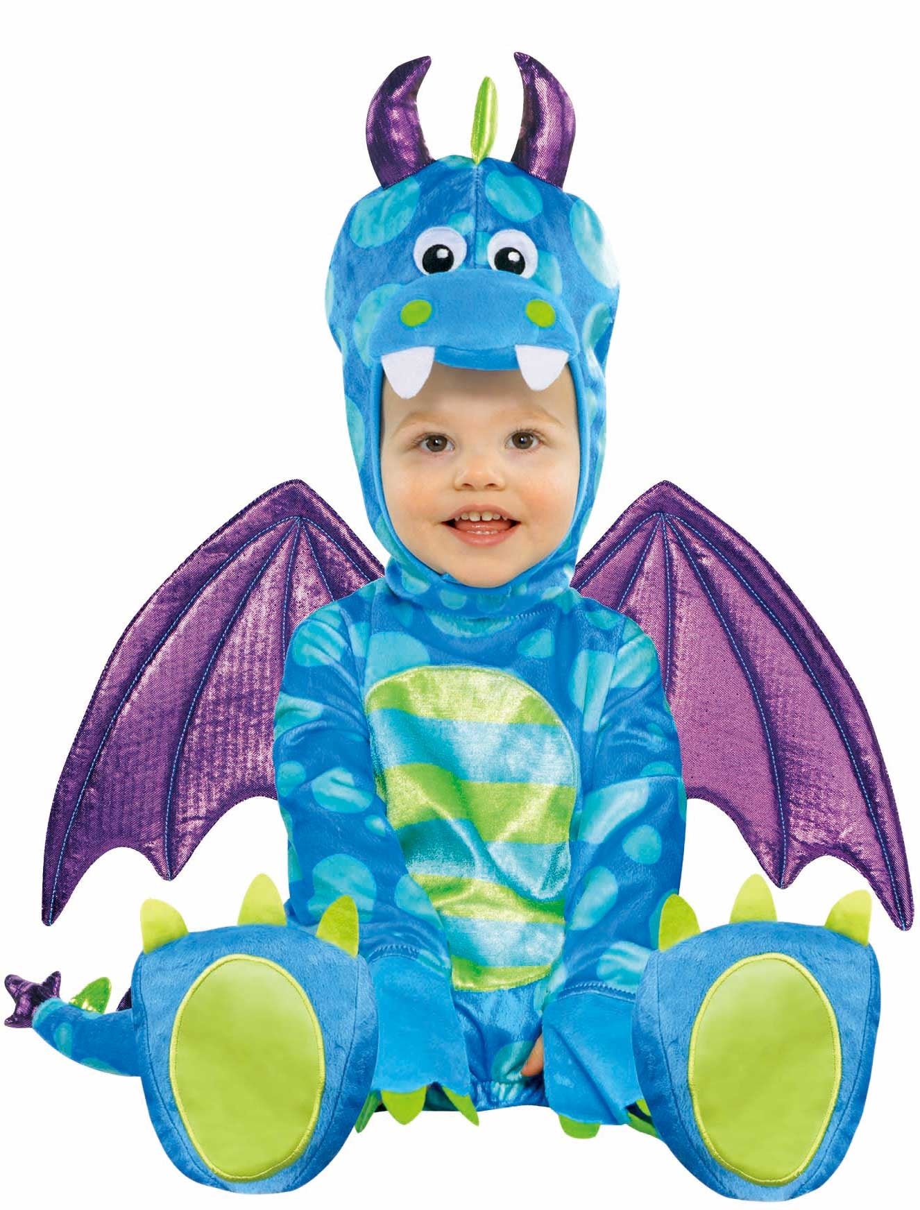 Flauschiges Drachen Baby Kostüm - 1
