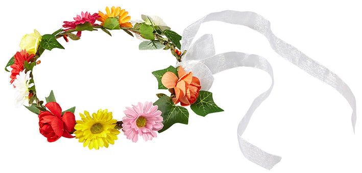 Amy Hippie Haarband mit Blumen  - 2