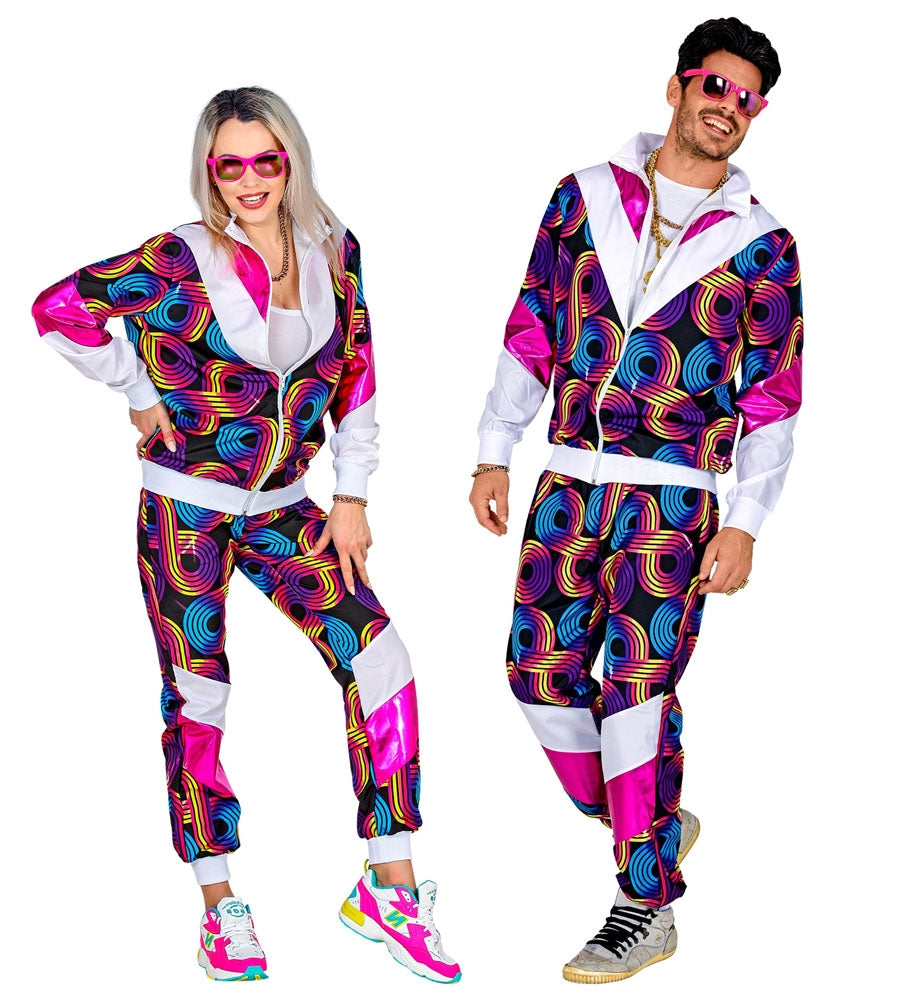 80er Jahre Trainingsanzug Discotime Unisex - 1