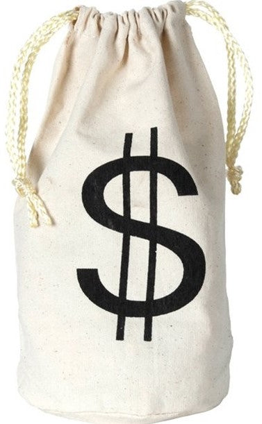 Bankräuber Dollar Beutel 22cm 1