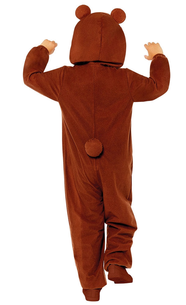 Kinder Bär Onesie Kostüm – Tierkostüm Für Karneval & Halloween, Größe 6-8 Jahre