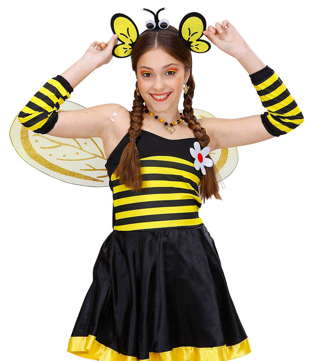 Bienen Haarreif mit Augen und Flügelohren - 2