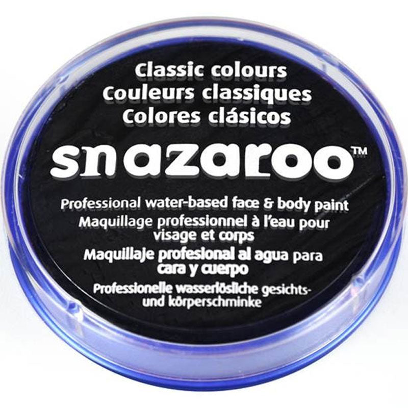 Schwarze Karnevalsschminke 18ml - 1