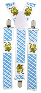Blau-weiße Bayern Karo Hosenträger 1