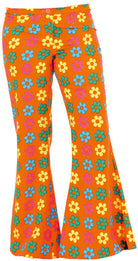 Blumenwiese Damen-Schlaghose orange - 2