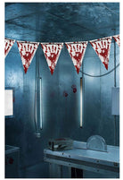 Blutige Hände Halloween Wimpelkette 3m 2