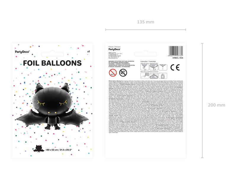 Boo Town Fledermaus Ballon 80 x 52cm 7