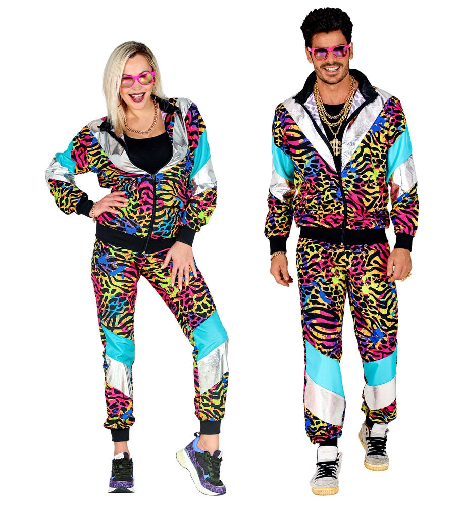 80er Jahre Trainingsanzug Rainbow Animal Unisex - 1