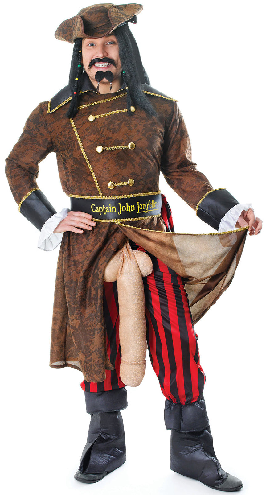 Captain Longfellow Pirat Spaß Kostüm - 2