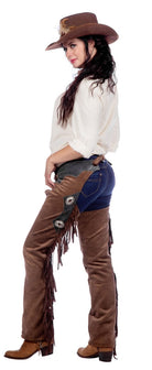 Western Bluse für Damen beige Deluxe - 3