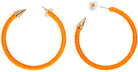 Creolen Ohrringe neon-orange - 1