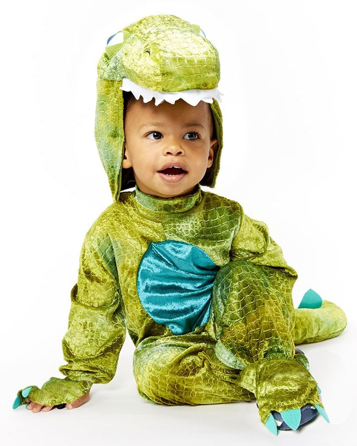 Car&Gus Dinosaurier-Kostüm Für Kinder - Overall Mit Kapuze & Schwanz Für Verkleidungsspiel
