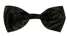 Satin Querbinder Fliege schwarz - 1
