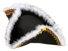 Eleganter Dreispitz mit Federn - 1