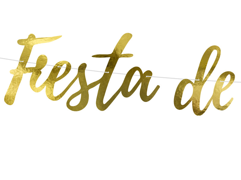 Fest der Toten Girlande gold 1,6m 2