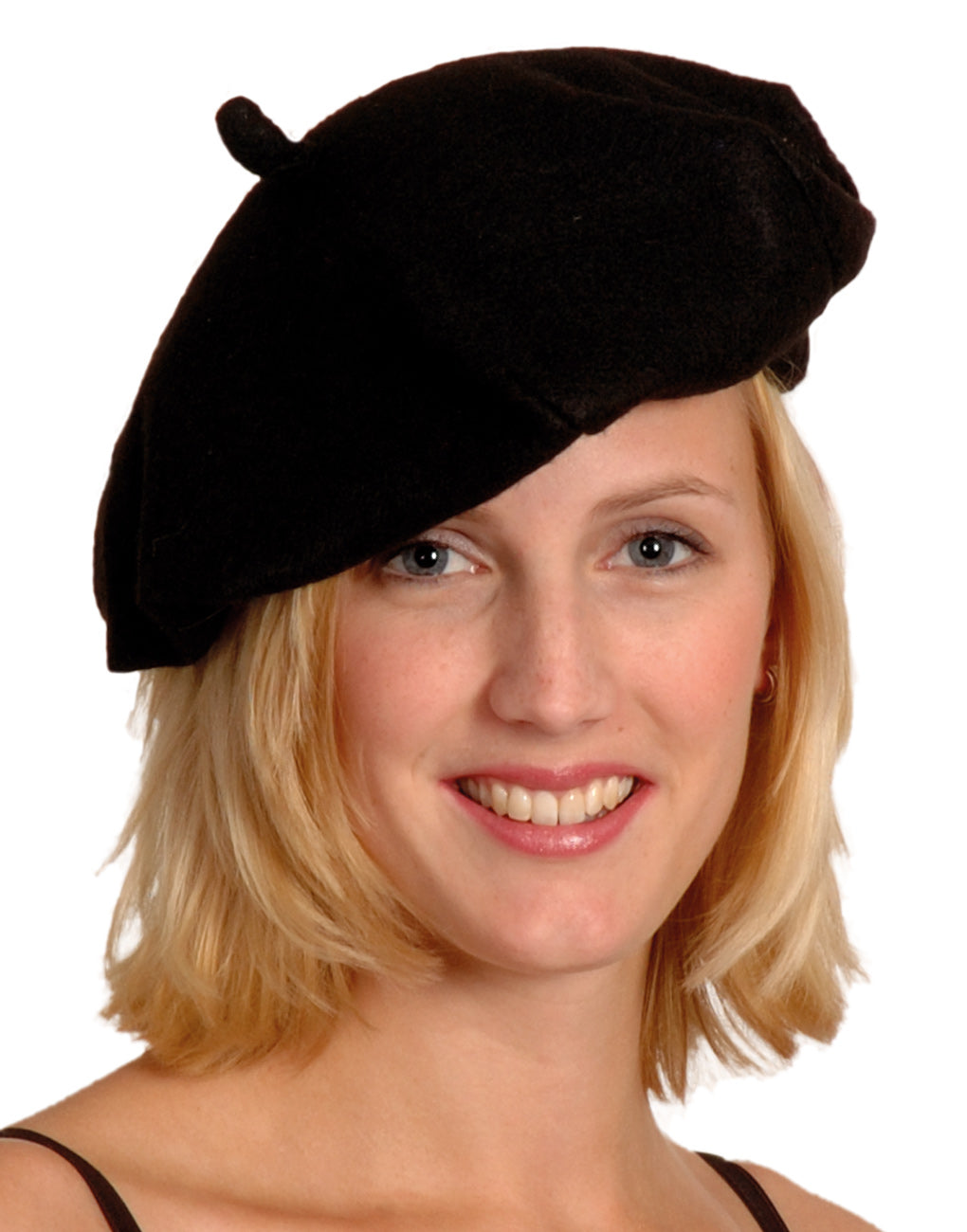 Franzosen Mütze schwarz - 1