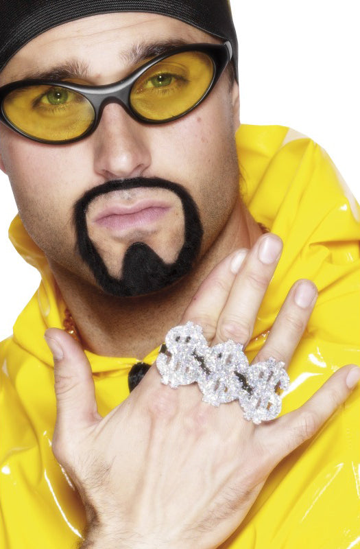 Dollar Rapper Ring silber - 1